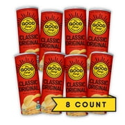 The Good Crisp Company, Original Gluten Free Potato Chips (5.6 Ounce Canisters, Pack of 8), Non-GMO, Allergen Friendly, Potato Chip Snack Pack, Gluten Free Snacks