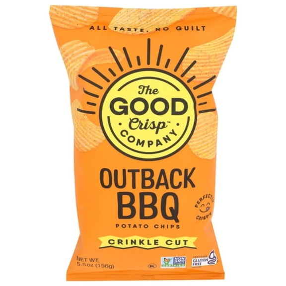 The Good Crisp Company Outback BBQ Crinkle Cut Potato Chips 5.5 oz