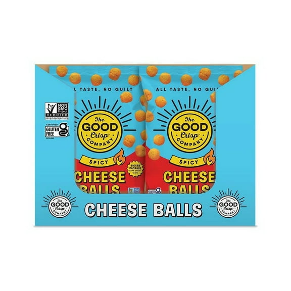 The Good Crisp Spicy Cheese Balls 8/4oz, 514632