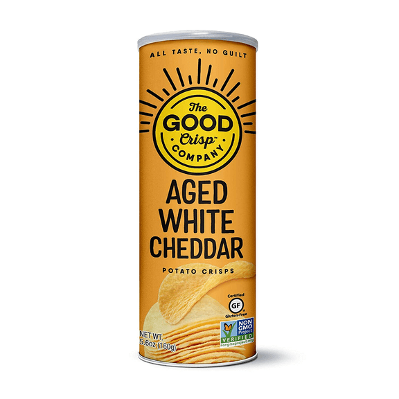 The Good Crisp White Cheddar Potato Crisps 8/5.6oz, 514664
