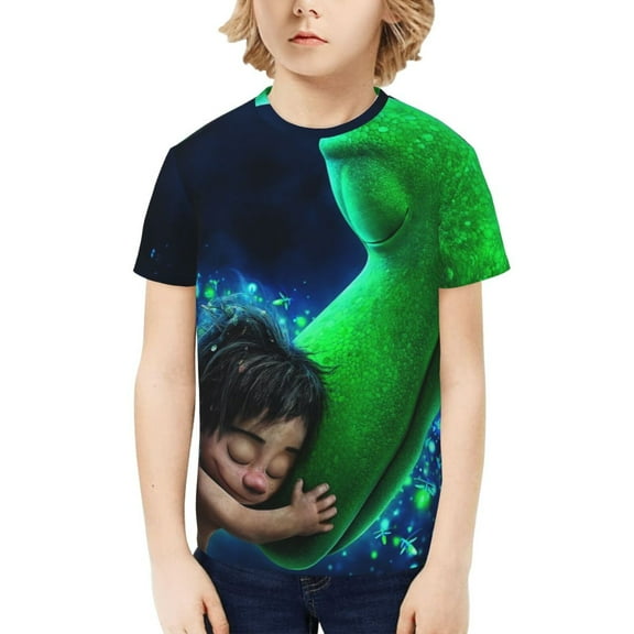 The Good Dinosaur T-Shirt for Boys Girls Youth, 3D Printed Graphic T-Shirts Short Sleeve Summer Casual Tee Shirts for Kids