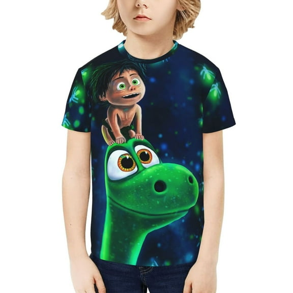 The Good Dinosaur T-Shirt for Boys Girls Youth, 3D Printed Graphic T-Shirts Short Sleeve Summer Casual Tee Shirts for Kids