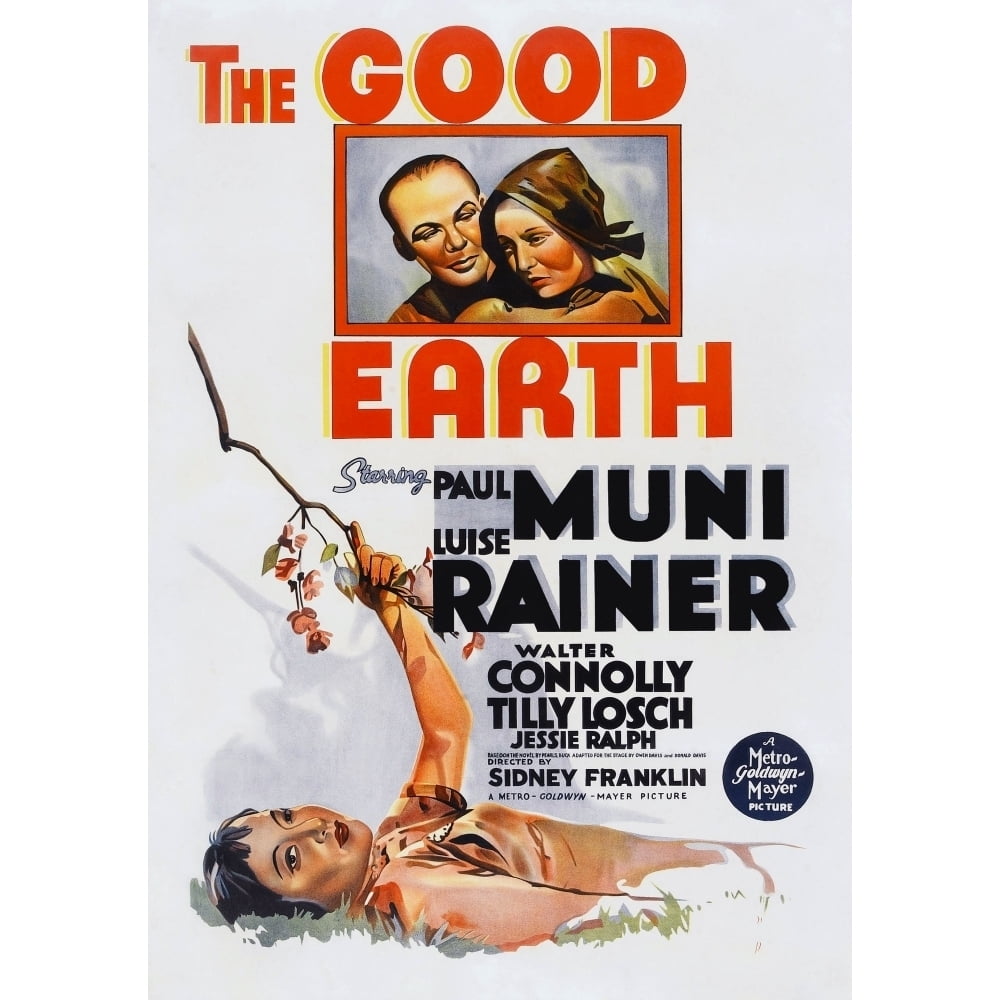 The Good Earth Us Poster Art Top From Left: Paul Muni Luise Rainer 1937 ...