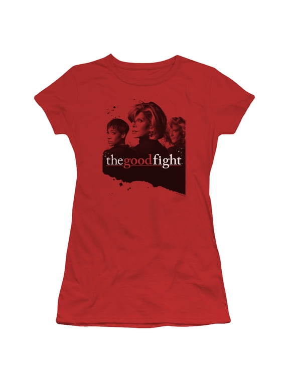 The Good Fight Diane Lucca Maia Junior Women's Sheer T-Shirt Red