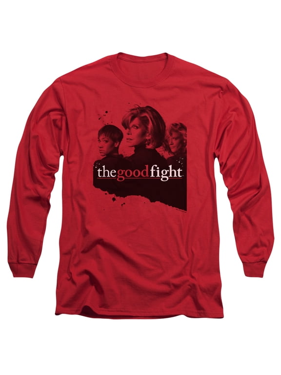 The Good Fight Diane Lucca Maia Long Sleeve Adult 18/1 T-Shirt Red