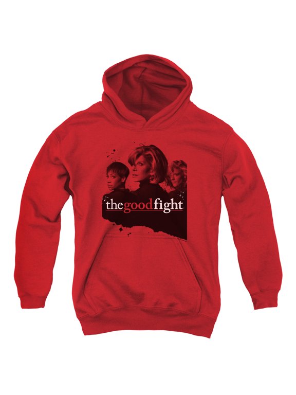 The Good Fight Diane Lucca Maia Youth Pullover Hoodie Sweatshirt Red
