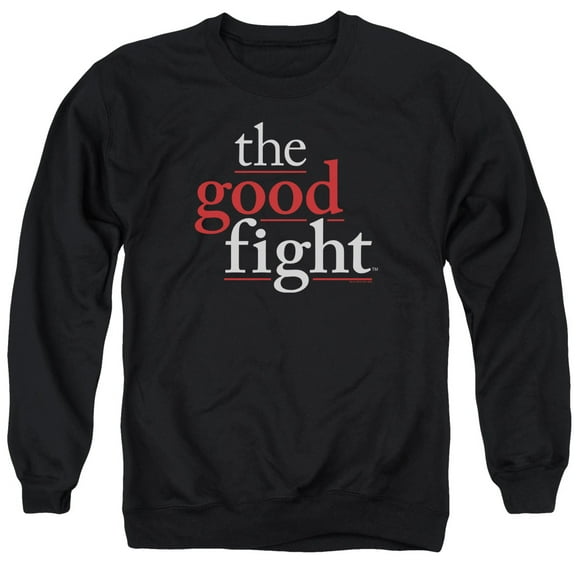 The Good Fight Logo Adult Crewneck Sweatshirt Black