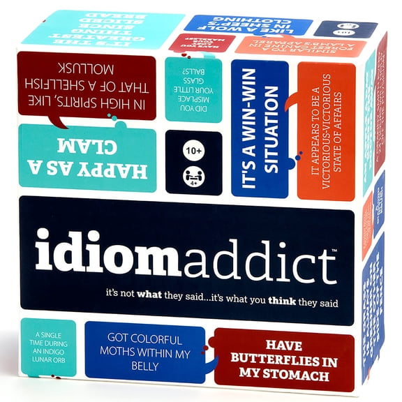 The Good Game Company: Idiom Addict - Funny Word Guessing Board Game, 2400 Brain Teaser & Riddle Challenges, Group Party Play, Family 10+, 4+ Players