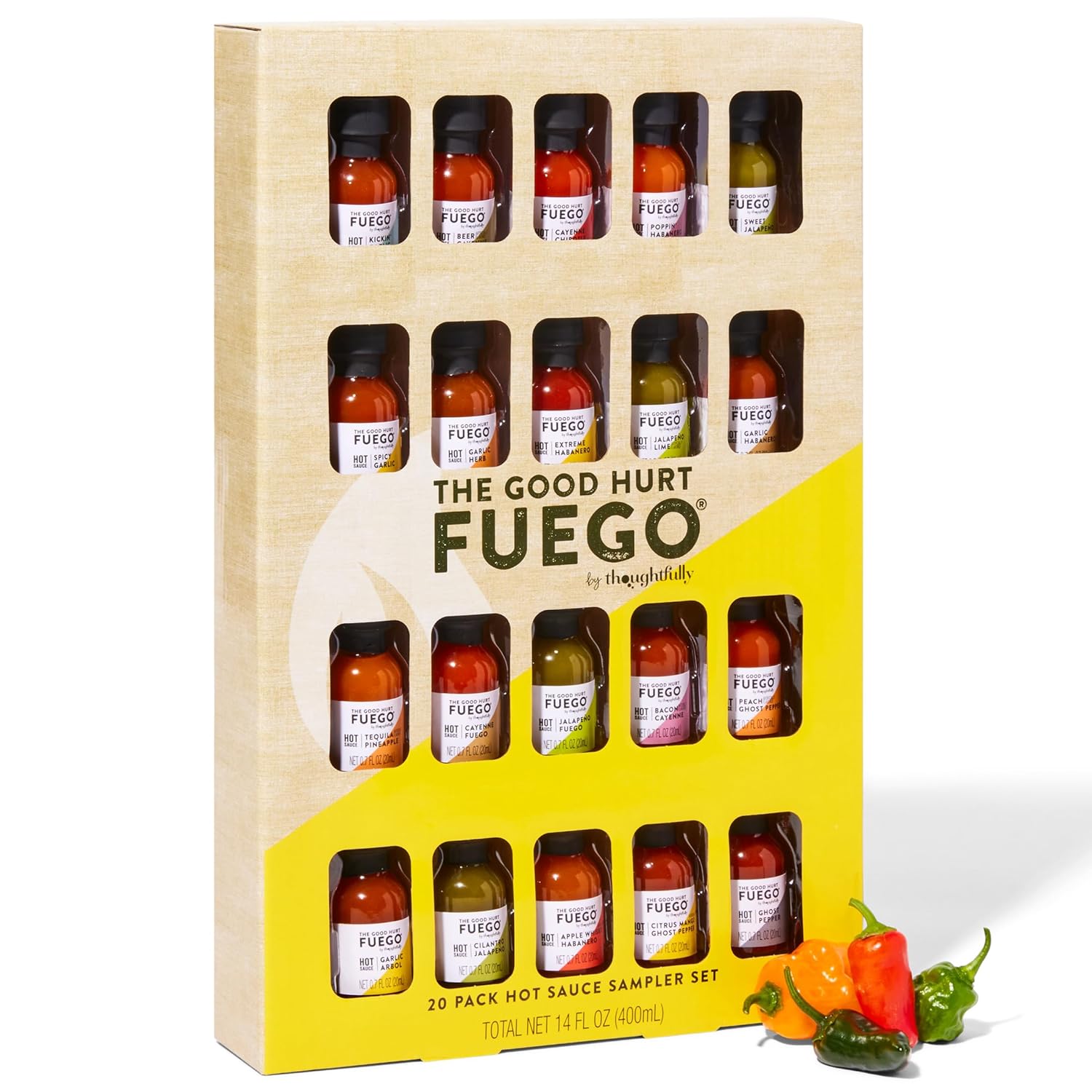 The Good Hurt Fuego by , Hot Sauce Gift Set, Flavors Include Garlic
