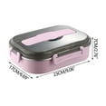 thumbnail image 1 of The Good Kind Lunch Box 304 Stainless Steel Compartment Lunch Box Thickened Insulation Heating Fast Food Box for Students Work Travellers, 1 of 6