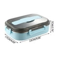 thumbnail image 1 of The Good Kind Lunch Box 304 Stainless Steel Compartment Lunch Box Thickened Insulation Heating Fast Food Box for Students Work Travellers, 1 of 6