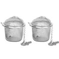 thumbnail image 1 of TGL Co. The Good Life Company Basket Shaped Stainless Steel Loose Leaf Strainer Tea Infuser (Silver) - 2 Units, 1 of 5