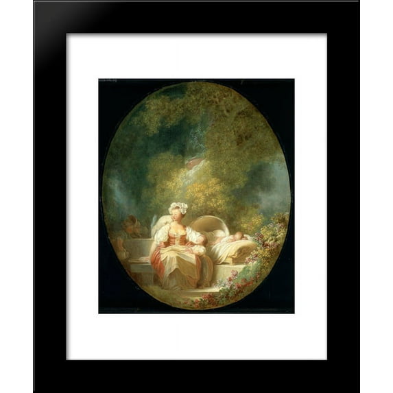The Good Mother 20x24 Framed Art Print by Jean-Honore Fragonard