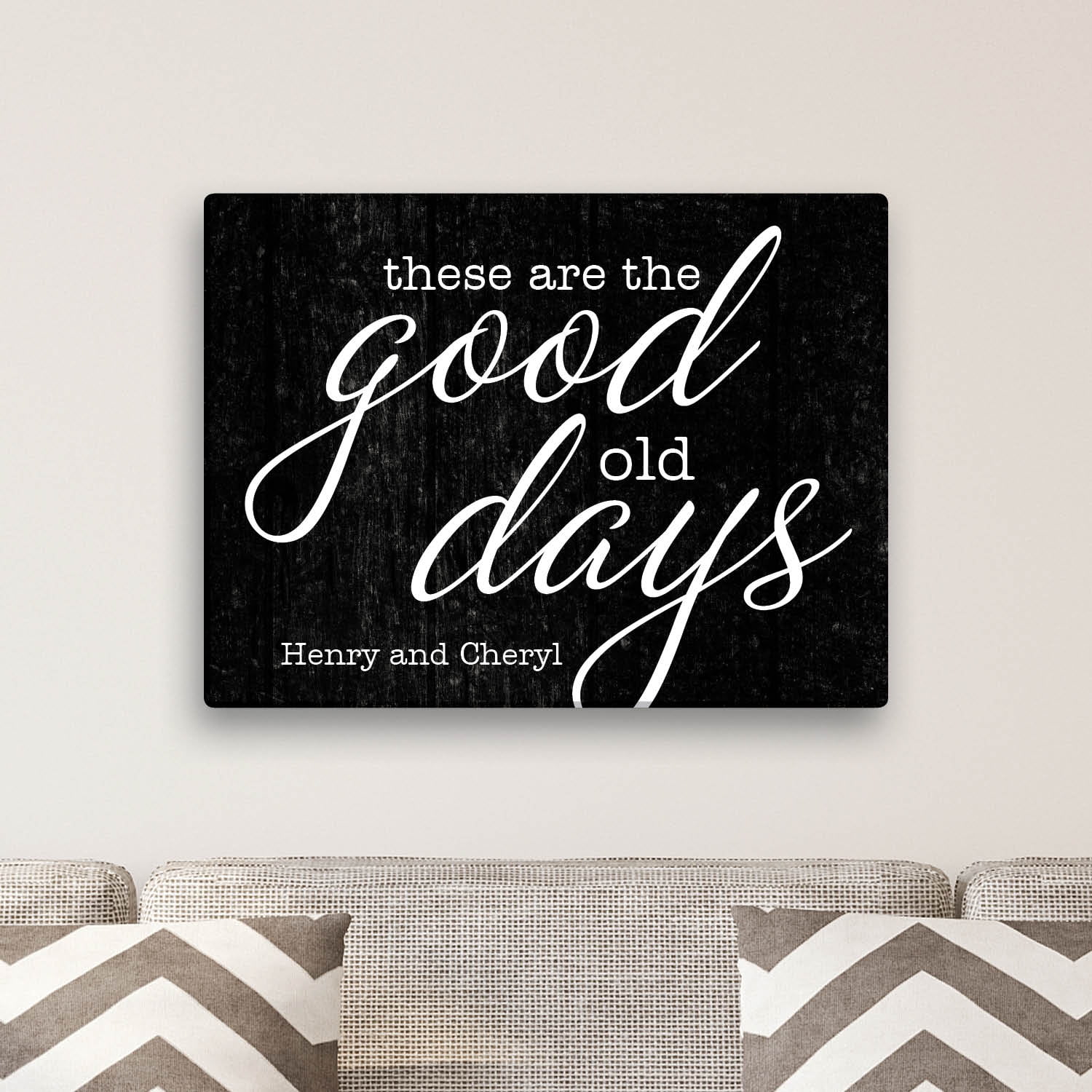 The Good Old Days Personalized 18x24 Canvas