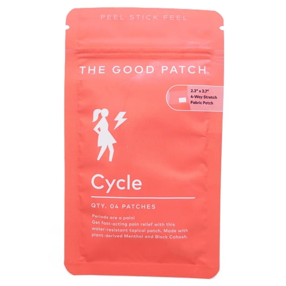 The Good Patch Cycle Fast-Acting Pain Relief Topical Period Patch - 04 Patches