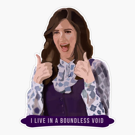 The Good Place Janet I Live In A Boundless Void Er, Phone Decal Water Bottle Stickers Car Decals, Funny Birthday Gift