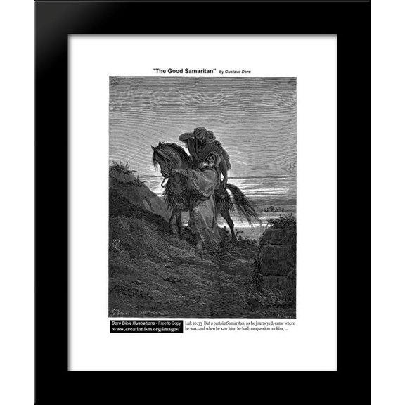 The Good Samaritan 20x24 Framed Art Print by Gustave Dore