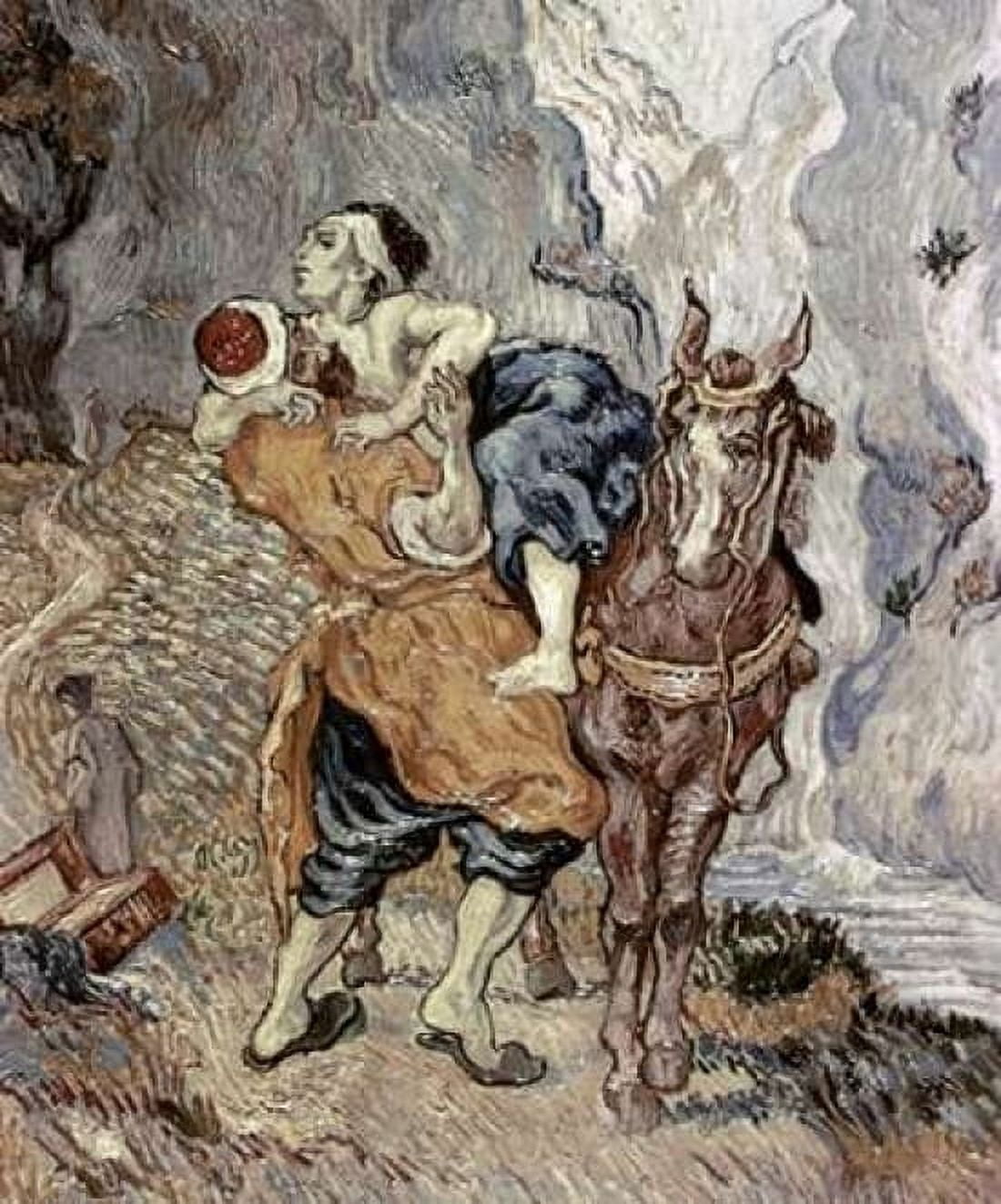 The Good Samaritan - After Delacroix Canvas Art - Vincent Van Gogh (20 x 24)
