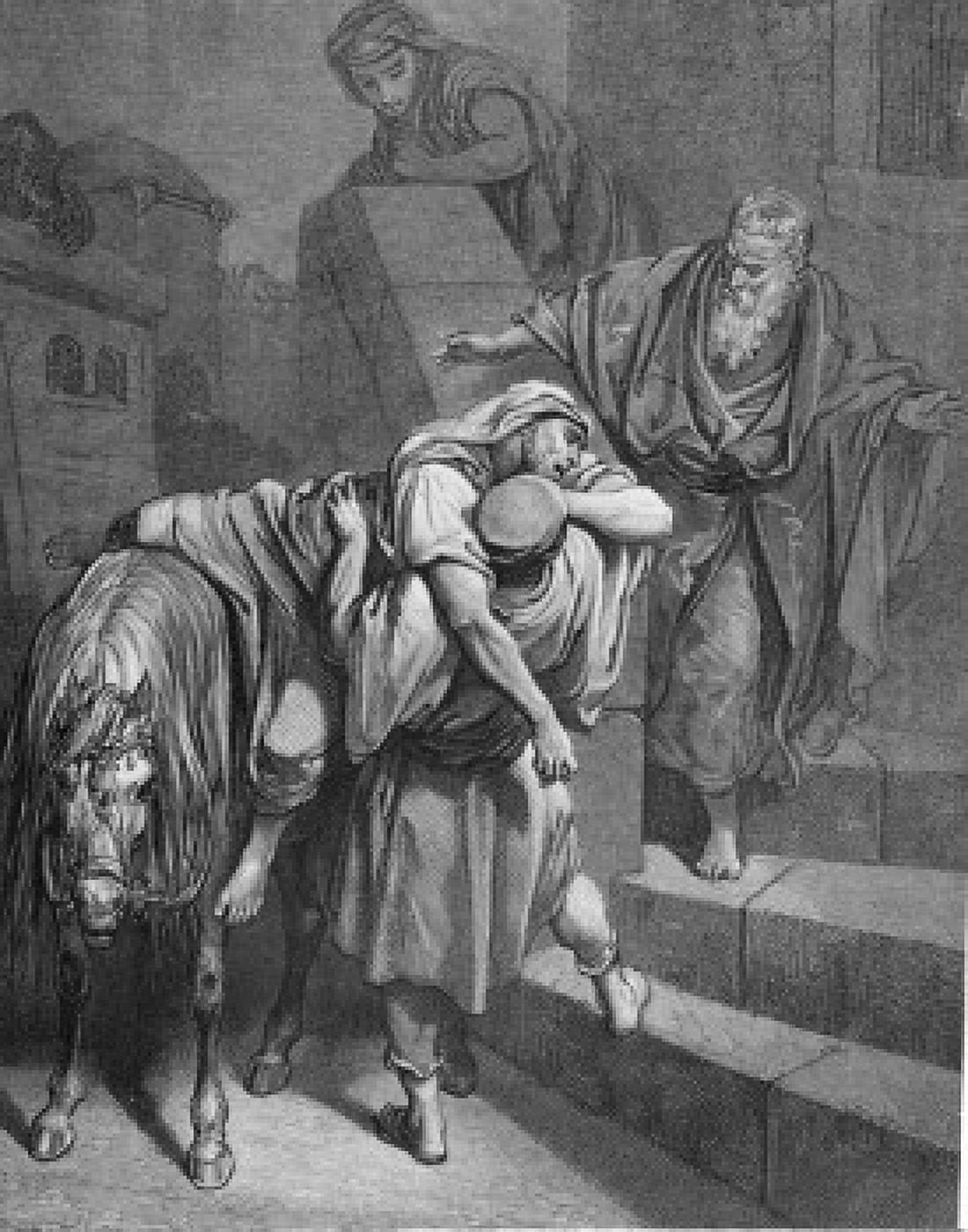 The Good Samaritan by Gustave Dore 1832-1883 Canvas Art - Gustave Dore (18 x 24)