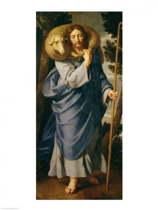 The Good Shepherd Canvas Art - Philippe De Champaigne (18 x 24)