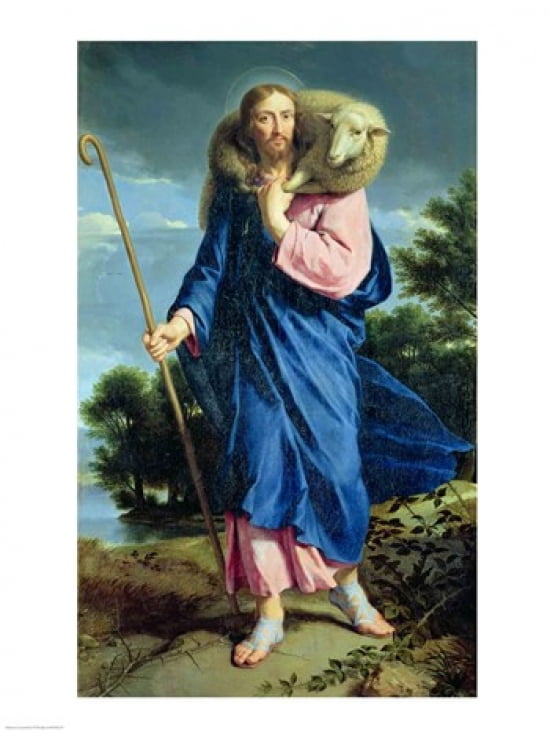 The Good Shepherd Canvas Art - Philippe De Champaigne (18 x 24)