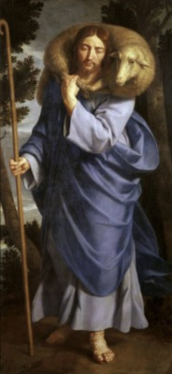 The Good Shepherd Philippe de Champaigne (1602-1674 French) Canvas Art - (18 x 24)