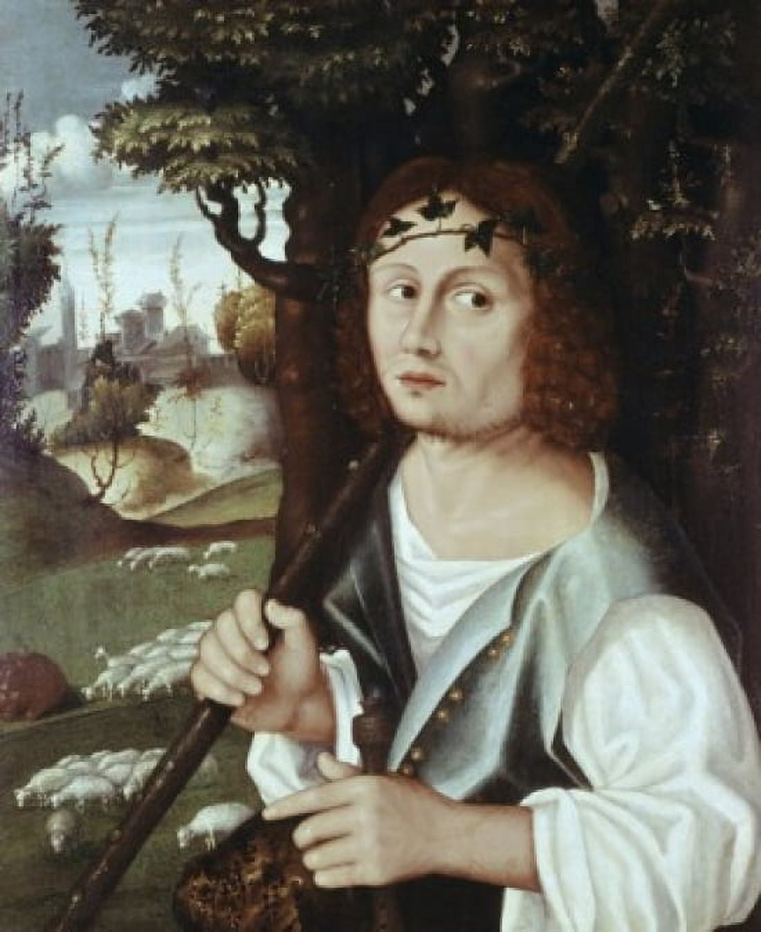 The Good Shepherd Sebastino Ferrarese (16th C Italian) Canvas Art - Sebastino Ferrarese (18 x 24)
