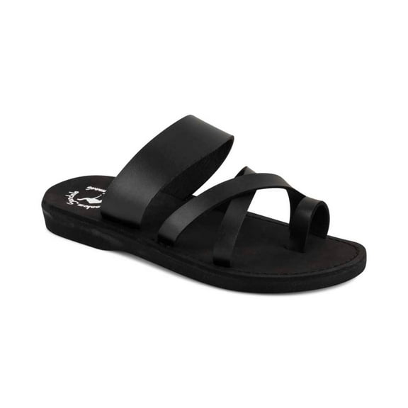 The Good Shepherd Vegan - Leather Alternative Sandal | Black