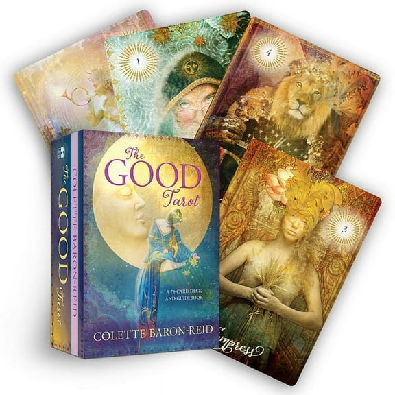 The Good Tarot: A 78-Card Modern Tarot Deck with the Four Elements - Air, Water, Earth, and Fire for Suits Inspirational, (Hardcover)