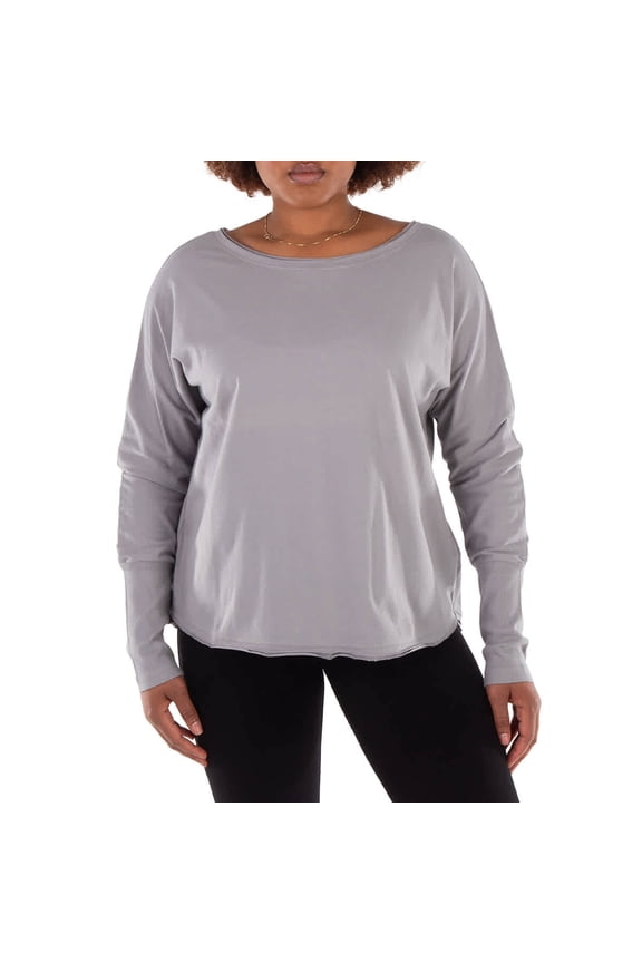 The Effortless V-Neck Long Sleeve Tee, Size Small