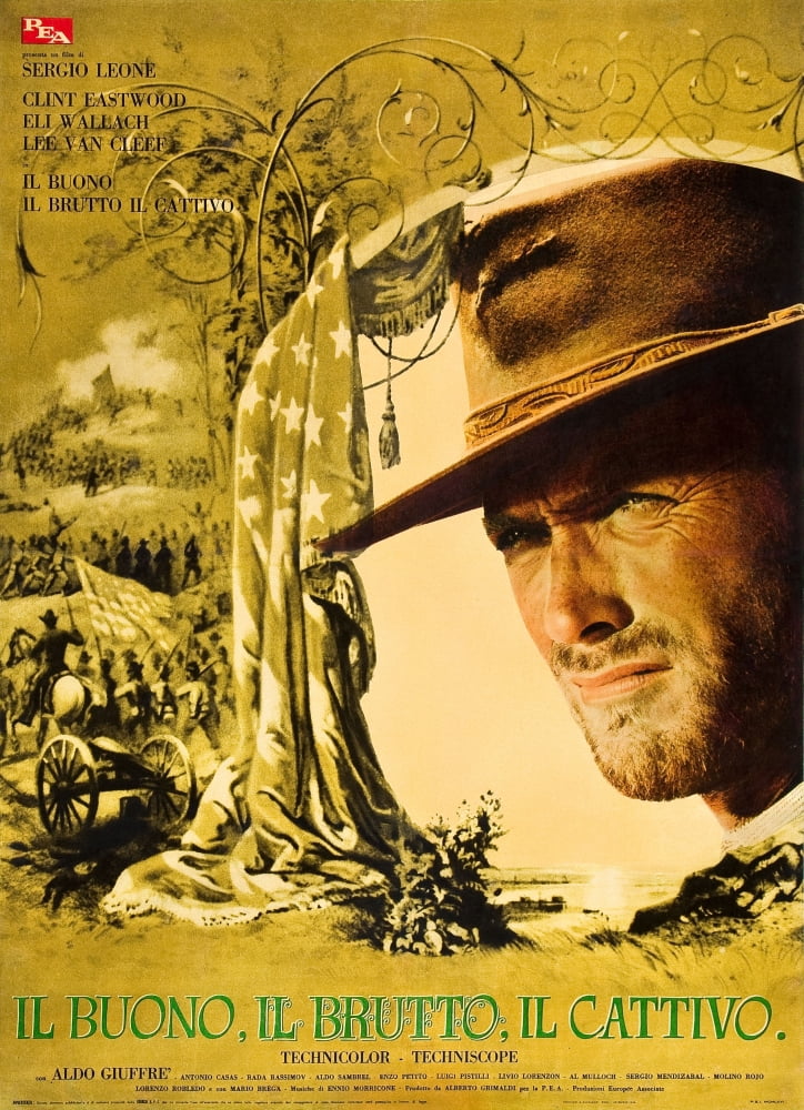 The Good The Bad And The Ugly Canvas Art - (24 x 36)