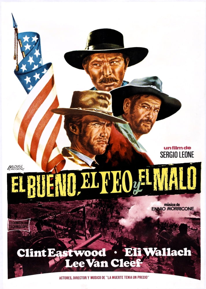 The Good The Bad And The Ugly Canvas Art - (24 x 36)