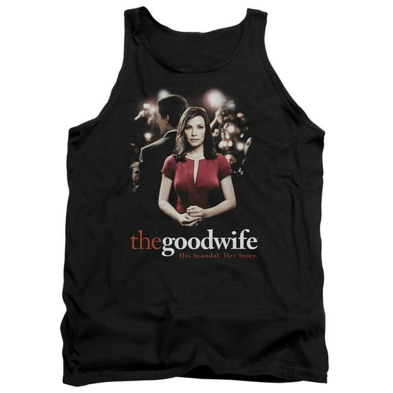 The Good Wife Bad Press Adult Tank Top Black