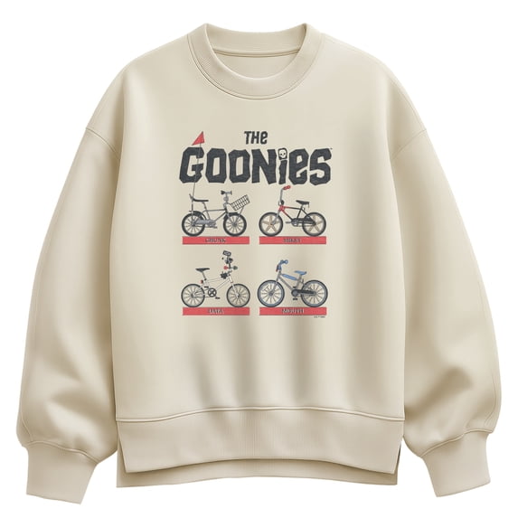 The Goonies - Bikes Oversized Fleece Crew Sweatshirt