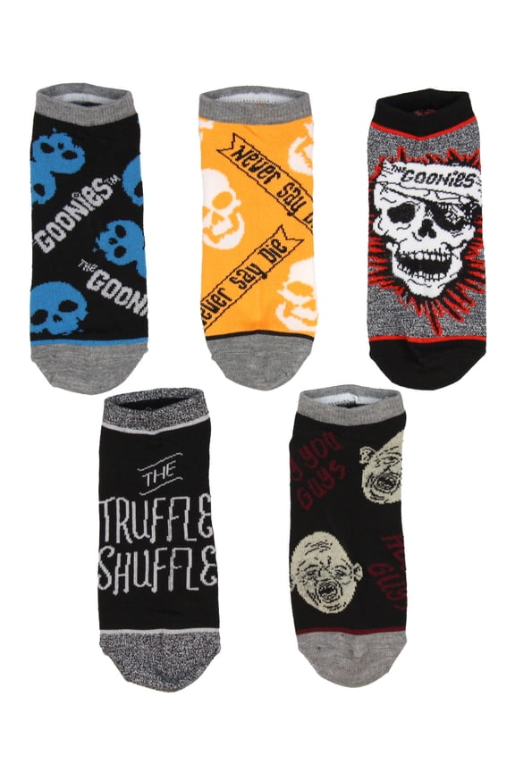 The Goonies Mix And Match Mens And Womens 5 Pack Ankle Socks