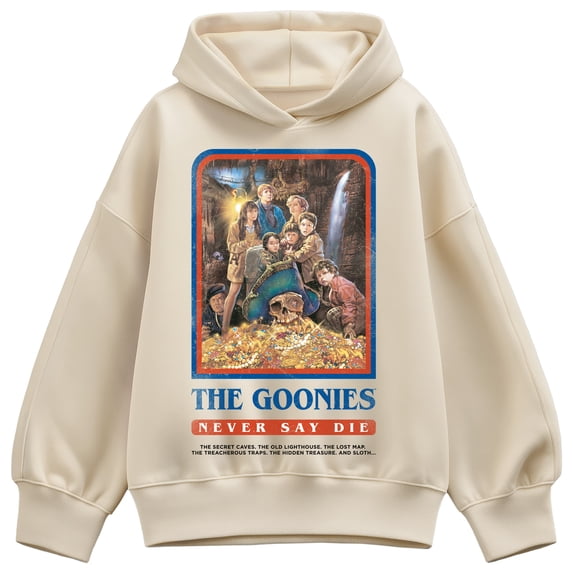 The Goonies - Never Say Die Poster - Women's Oversized Fleece Hoodie Sweatshirt