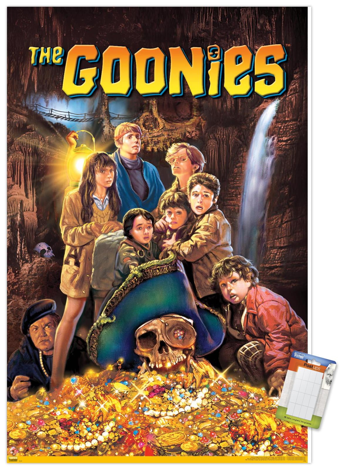The Goonies Glossy Multicolor Movie Poster with Push Pins