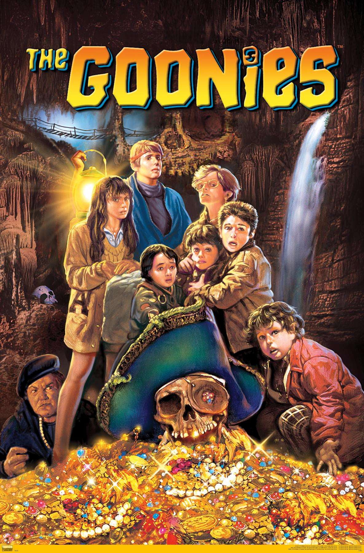 The Goonies Glossy Multicolor Movie Poster with Push Pins