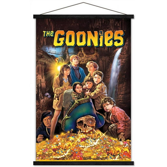 The Goonies - One Sheet Wall Poster with Magnetic Frame, 22.375" x 34"