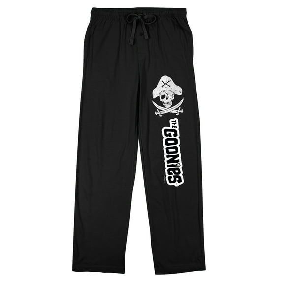 The Goonies Pirate Skull Men's Black Sleep Pajama Pants-3XL