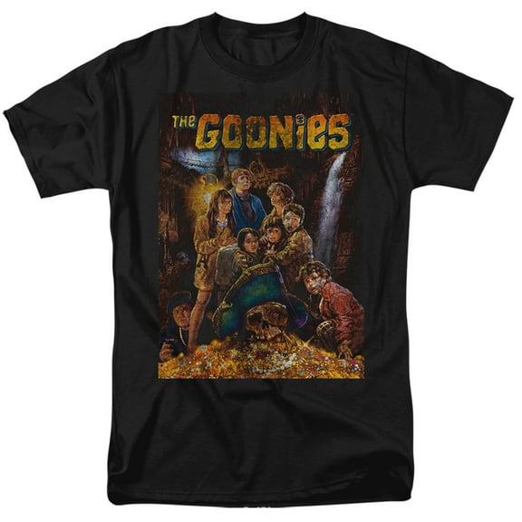 The Goonies Poster Unisex Adult T Shirt, Black, 3X-Large