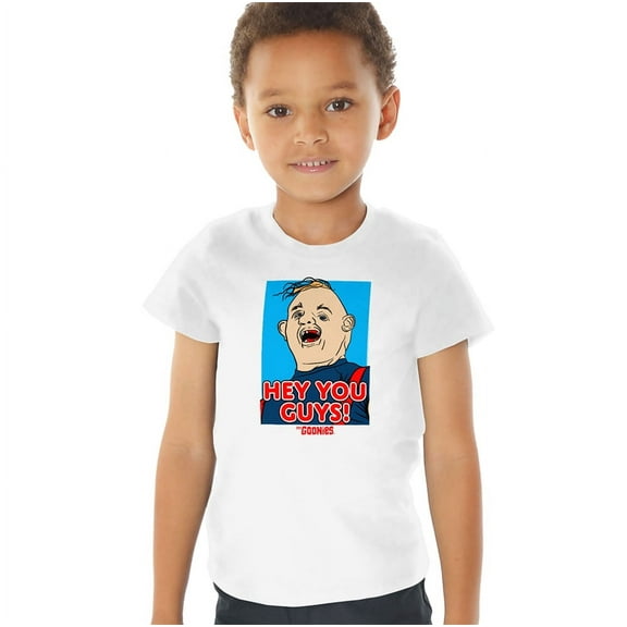 The Goonies Sloth Hey You Guys Kids T Shirt (3) for Youth Toddler Boys and Girls, White