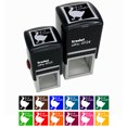 thumbnail image 1 of The Goose with an Evil Laugh Self-Inking Rubber Stamp Ink Stamper - Blue Ink - Small 1 Inch, 1 of 7