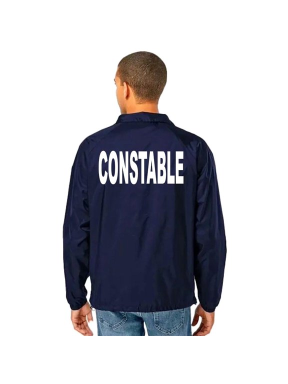 Constable Snap Front Coach Jacket, Navy, Classic Print, XX-Large