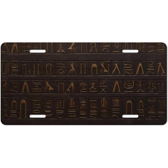 License Plate Golf Course License Plate Cover with 4 Holes Front License Plate Aluminum Vanity Tag for Car Decorative Metal License Plates 6 X 12 Inch Metal Plate