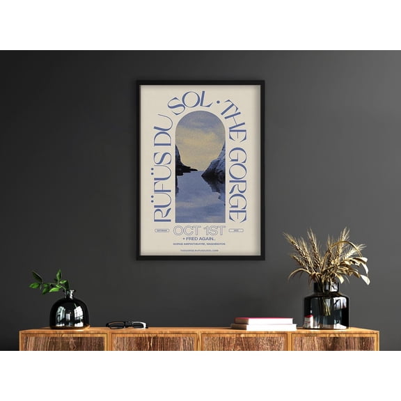 The Gorge Amphitheatre Electronic Dance Music Festival Concert Fan Art, Unframed Poster
