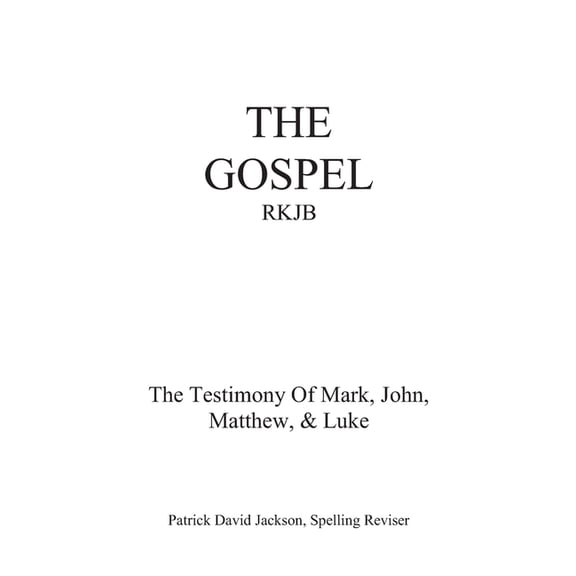 The Gospel-Rkjb (Paperback)