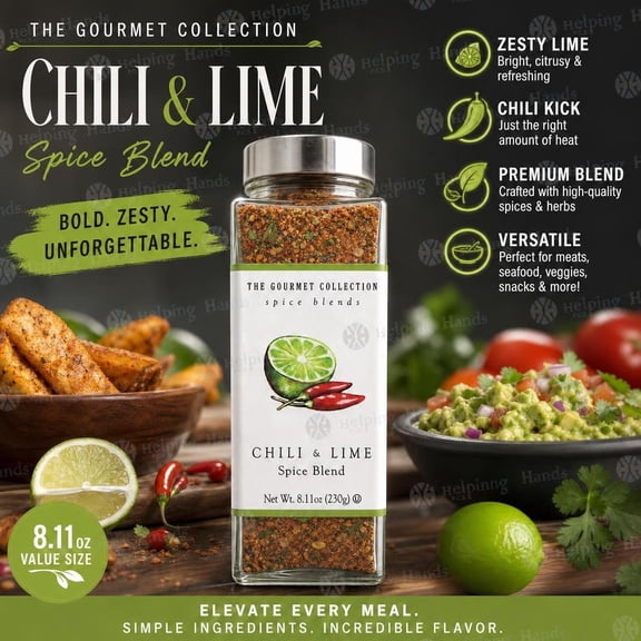 The Gourmet Collection Chili & Lime Seasoning Spice Blend 8.11 oz