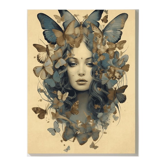 The Graceful Flutter - "Madame Butterfly Canvas/Poster Art Prints â€“ The Perfect Home Decor Piece"