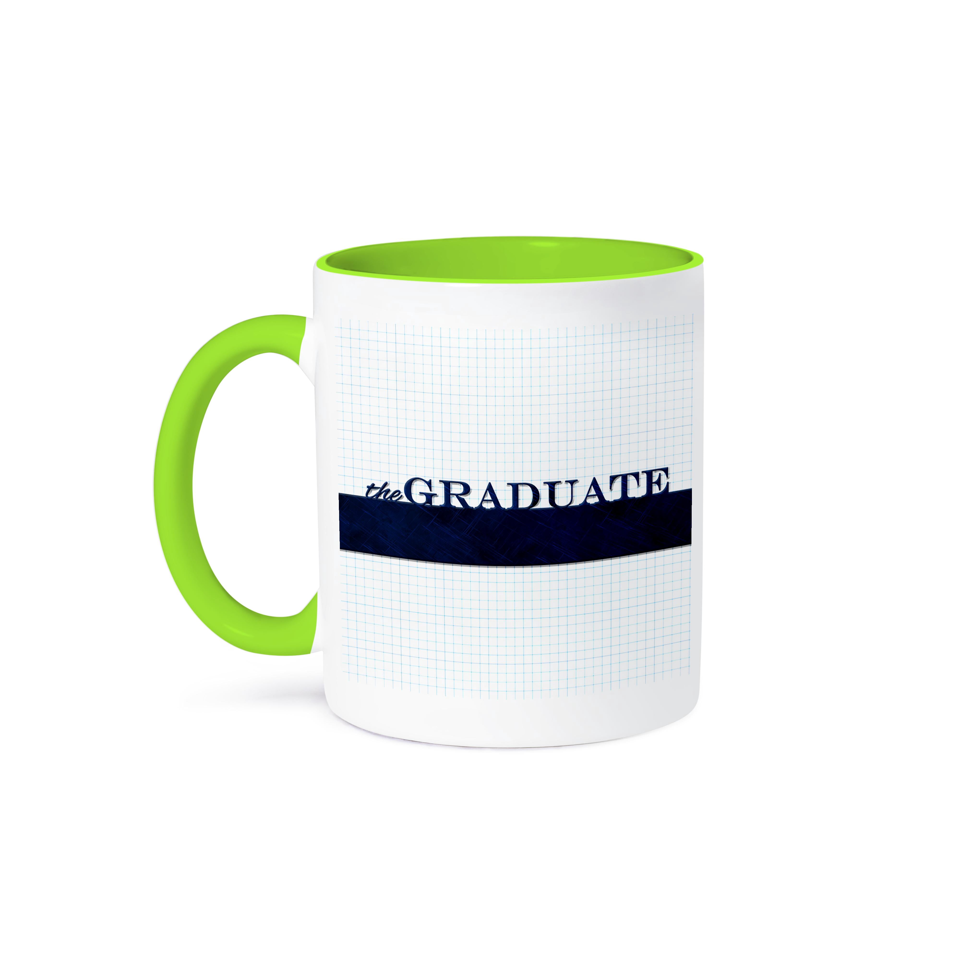 3dRose, The Graduate Blue Word Art on Blue and White Graph Paper ...